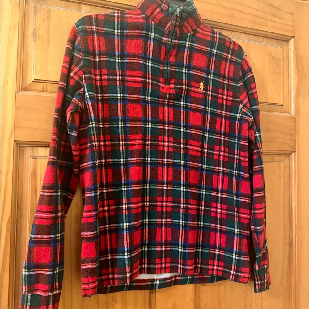 Red Plaid Long Sleeve Shirt